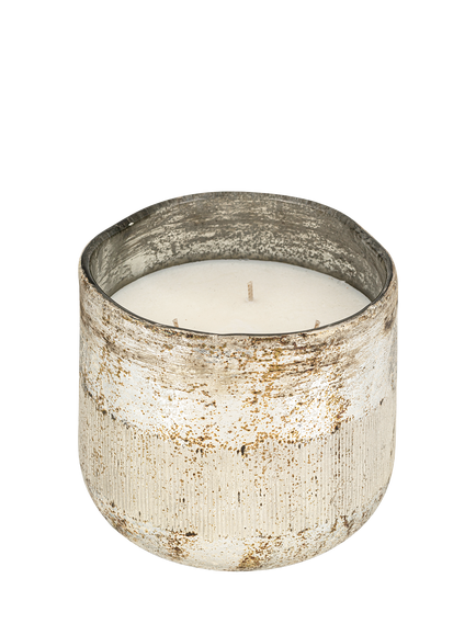 nkuku Juniper & Fir 3 Wick Soy Wax Candle, 950g, Antique Gold