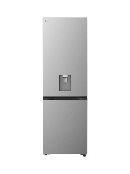 LG Fit & Max GBFSJ10DPY Freestanding 60/40 Fridge Freezer, Prime Silver, Prime Silver