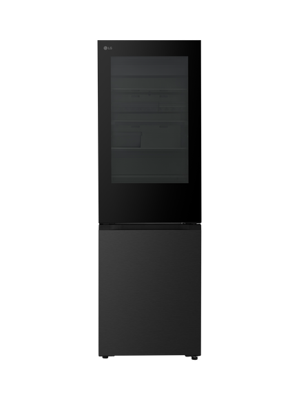 LG InstaView GBGS514CEV Freestanding 60/40 Fridge Freezer, Essence Black Steel, Essence Black Steel