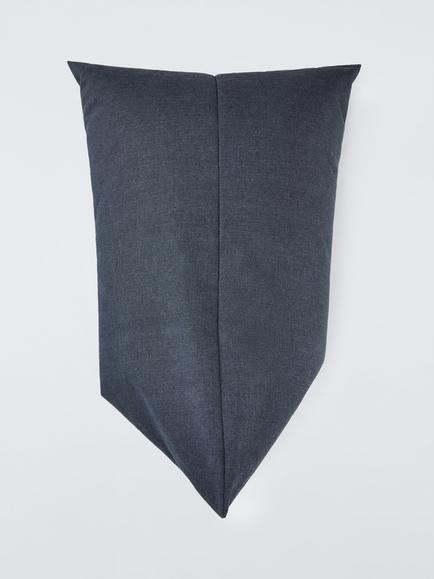 John Lewis Elongated Triangle Beanbag - view 2, Blue