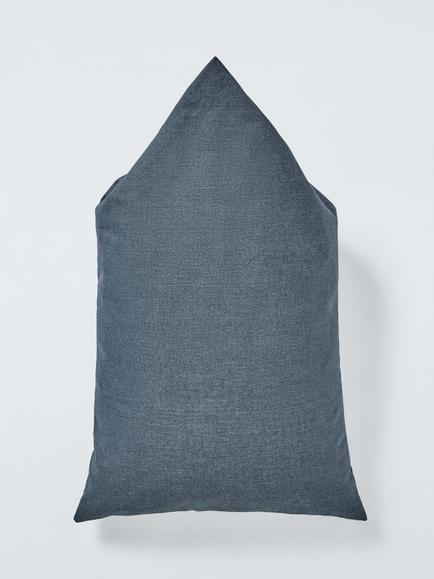John Lewis Elongated Triangle Beanbag - view 2, Blue