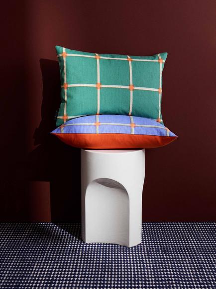 The Conran Shop Cuba Cotton Cushion, Green - view 2, Green