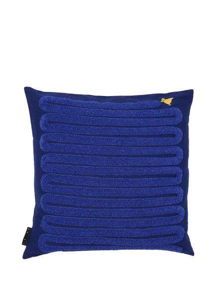 The Conran Shop Early Bird Cotton Cushion, Navy, Navy