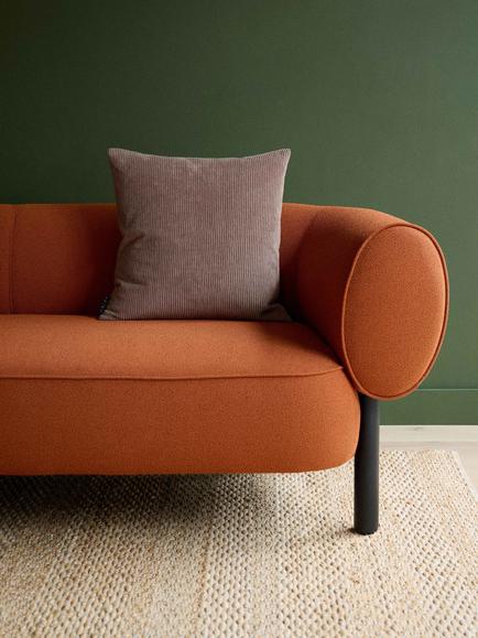 The Conran Shop Miller Corduroy Velvet Cushion Cover, Mink - view 2, Mink
