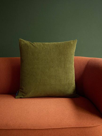 The Conran Shop Miller Corduroy Velvet Cushion Cover, Bark - view 2, Bark