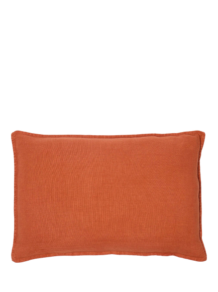 The Conran Shop Wallis Linen Cushion Cover, Brick, Brick