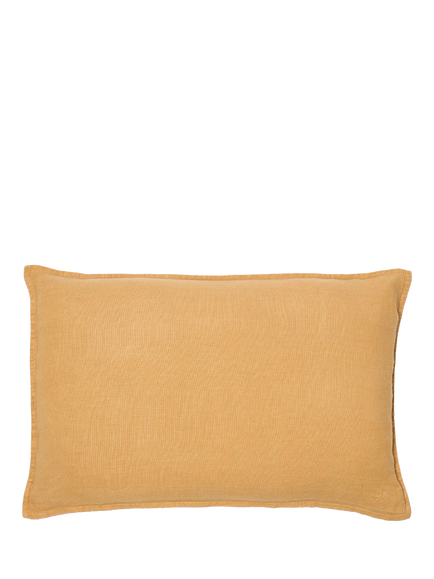 The Conran Shop Wallis Linen Cushion Cover, Ochre, Yellow
