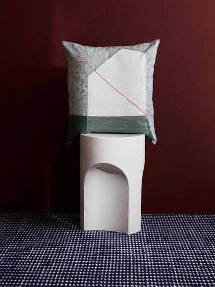 The Conran Shop Wayline Cotton Cushion Cover, Oatmeal - view 2, Oatmeal