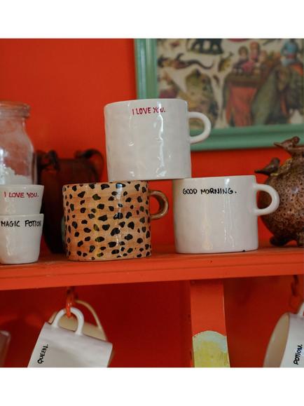 Anna + Nina 'I Love You' Stoneware Mug, 500ml, White - view 2, Multi