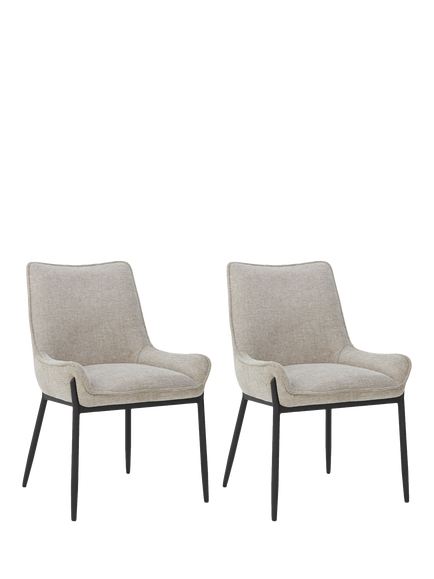 John Lewis OUTLET Calgary Dining Side Chair, Set of 2, Natural, Sand