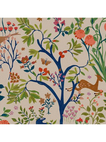 Joules Enchanted Woodland Wallpaper, Antique Creme