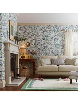 Joules Festival Flowers Print Wallpaper - view 2, Cream/Multi