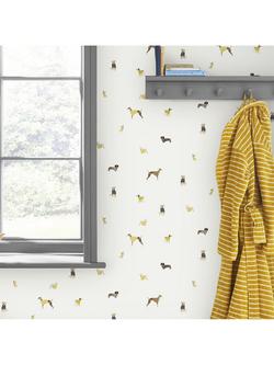 Joules Harbour Wallpaper, Dogs Creme - view 2, Dogs Creme