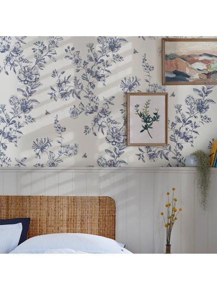 Joules Honey Wallpaper, Floral Creme - view 2, Floral Creme