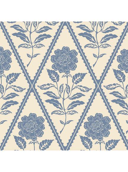 Joules Juliette Floral Print Wallpaper, Cream/Blue