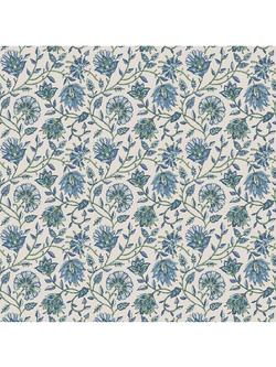 Joules Trailing Indienne Floral Wallpaper, Blue & Green