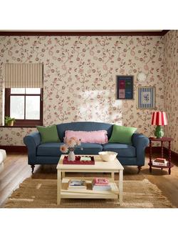 Joules Tree Of Life Floral Wallpaper, Red & Pink - view 2, Red & Pink