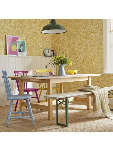 Joules Twilight Ditsy Wallpaper, Antique Gold - view 2, Antique Gold