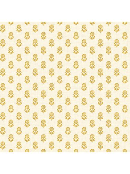Joules Woodblock Floral Wallpaper, Cream & Yellow