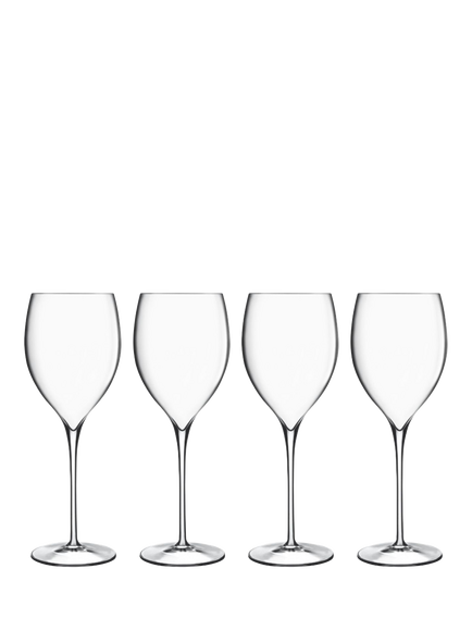 Luigi Bormioli Magnifico Medium Wine Glass, Set of 4, 460ml, Clear, Clear