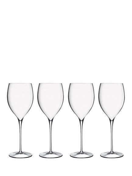 Luigi Bormioli Magnifico White Wine Glass, Set of 4, 350ml, Clear, Clear