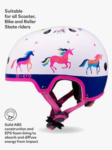 Micro Scooters Kids' Unicorn Bike/Scooter Safety Helmet, Medium - view 2, Multi