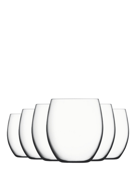 Luigi Bormioli Magnifico Double Old Fashioned Glass Tumblers, Set of 4, 500ml, Clear, Clear