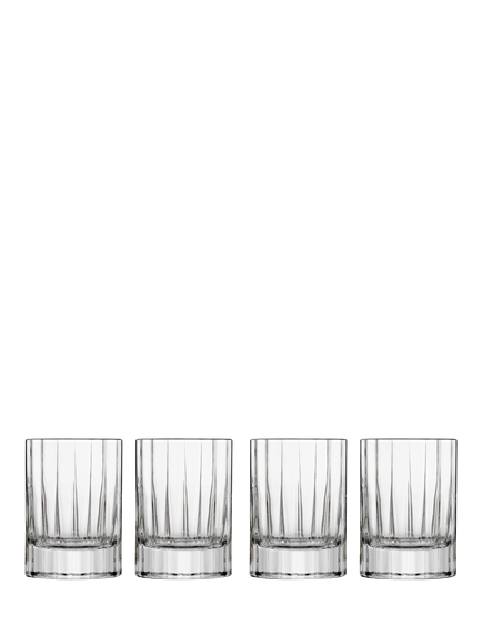 Luigi Bormioli Bach Fluted Liqueur Glass, Set of 4, 70ml, Clear, Clear