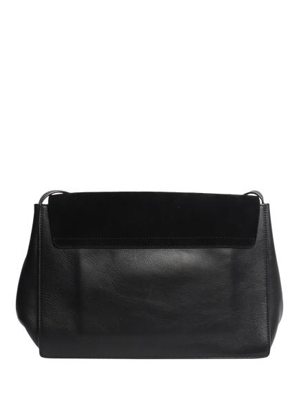 Pre-loved Chloé Faye Suede-Leather Bag, Black, Black