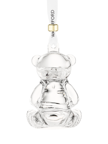 Waterford Crystal Glass My First Bear 2026 Christmas Tree Ornament, Clear, Clear