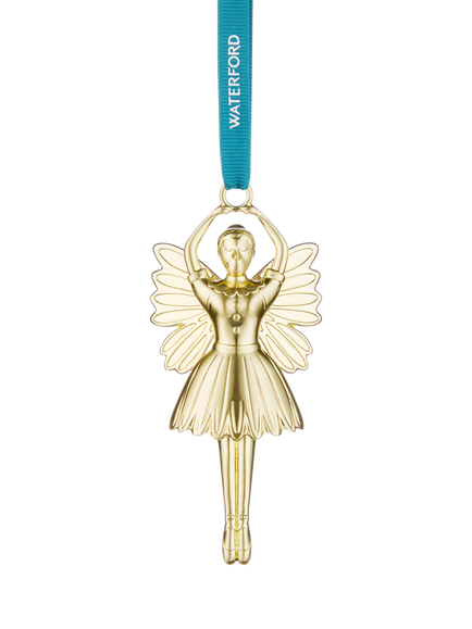 Waterford Sugar Plum Fairy Christmas Tree Ornament, Gold, Gold