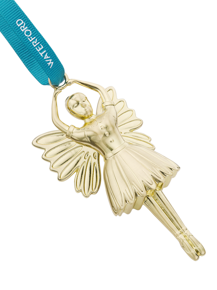 Waterford Sugar Plum Fairy Christmas Tree Ornament, Gold - view 2, Gold