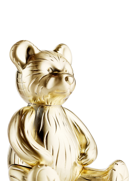 Waterford Sitting Teddy Bear Ornament, Gold - view 2, Gold