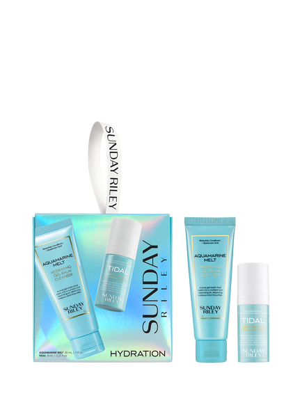 Sunday Riley Hydration Ornament Skincare Gift Set, Clear