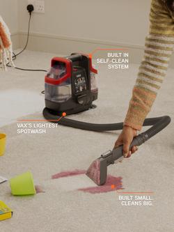 Vax SpotWash CDSW-MCXS Mini Spot Carpet and Rug Cleaner, Grey - view 2, Grey