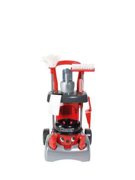 Casdon Kids' Henry Deluxe Cleaning Trolley Play Kit, Multi