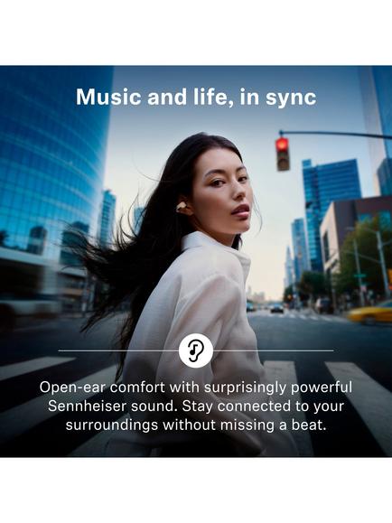 Sennheiser Accentum Clip True Wireless Bluetooth Open Ear Headphones with Mic/Remote - view 2, Black