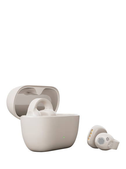 Sennheiser Accentum Clip True Wireless Bluetooth Open Ear Headphones with Mic/Remote, White
