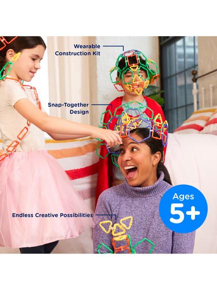 Mindframes Click ’n’ Create Family Wearable Construction Pack, 256 Pieces - view 2, Multi