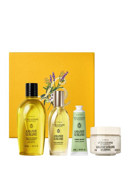 L'OCCITANE Almond (Amande) Collection Bodycare Gift Set, Clear