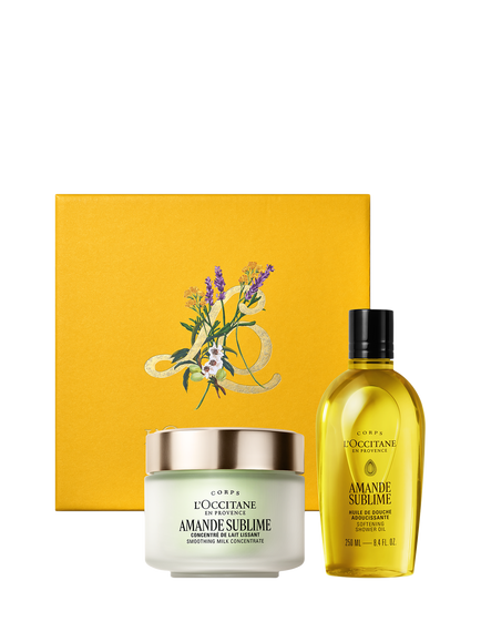 L'OCCITANE Almond (Amande) Duo Bodycare Gift Set, Clear