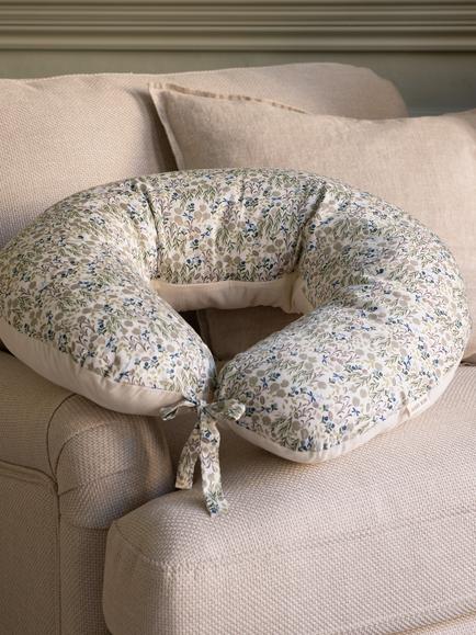 Avery Row Cotton Nursing Pillow, Riverbank - view 2, Riverbank