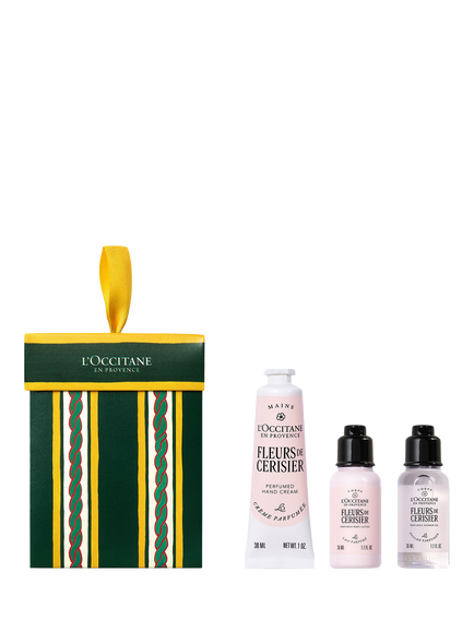 L'OCCITANE Fleurs De Cerisier (Cherry Blossom) Ornament Bodycare Gift Set, Clear