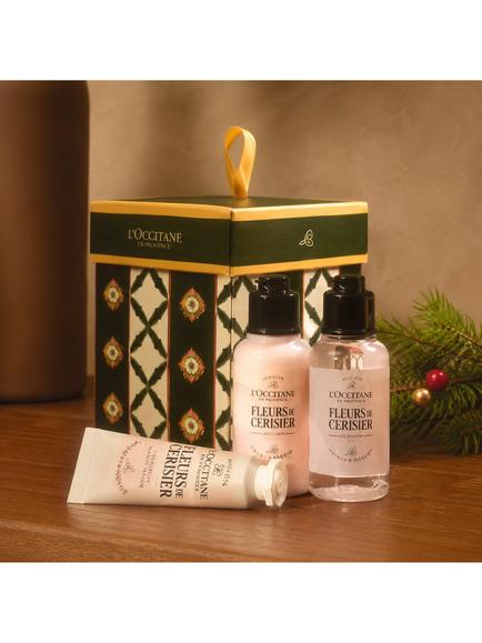 L'OCCITANE Fleurs De Cerisier (Cherry Blossom) Ornament Bodycare Gift Set - view 2, Clear