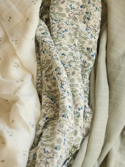Avery Row Muslin Squares, Set of 3, Riverbank - view 2, Riverbank