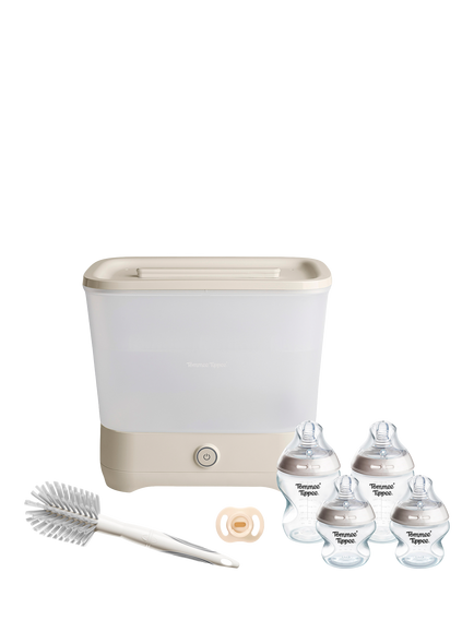 Tommee Tippee Natural Start Baby Bottles & Electric Steriliser Kit, White
