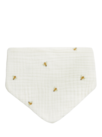 Love to Dream Muslin Bandana Bibs, Pack of 2, Bees Cream - view 2, Bees Cream