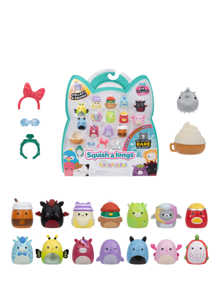 Squishmallows Squish-a-longs Mini-Squish, Style 1/Wave 7, Pack of 14 - view 2, Multi