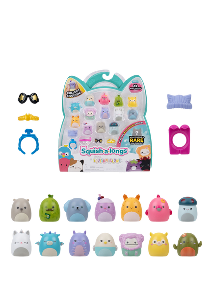 Squishmallows Squish-a-longs Mini-Squish, Style 2/Wave 7, Pack of 14 - view 2, Multi
