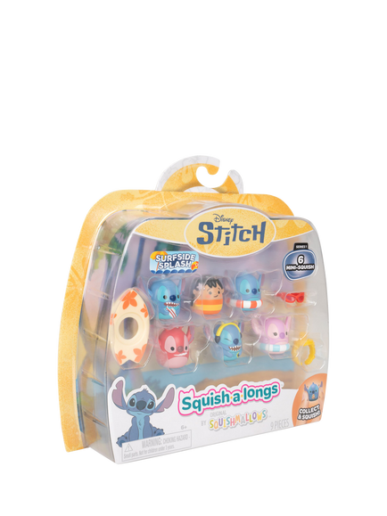 Squishmallows Squish-a-longs Disney Lilo & Stitch Figures, Pack of 6, Multi